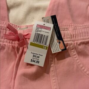 Vineyard Vines Girls' Flamingo Pink Pull-On Shorts